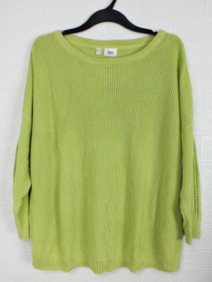 Sweter klasyczny seledyn neon NOWY 52 54 56 7y*