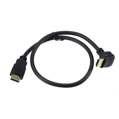 Kabel Przewód Kątowy HDMI do HDMI 4K DOLNY 1,5M