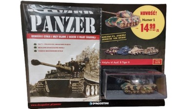 CZOŁG PzKpfw VI Ausf. B TIGER II Deagostini 1:72