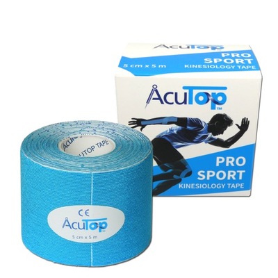 ACUTOP PRO SPORT WZMOCNIONE KINESIOLOGY TAPE NIEBIESKI