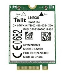 MODEM LTE DELL DW5810E TELIT LN930 M.2 100Mbps