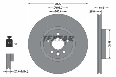 HAM.TARCZA /P/ FOCUS III 2.0 12- /323/