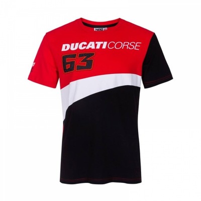 KOSZULKA T-SHIRT MESKI VR46 BAGNAIA DUCATI TAMAÑO XXL  