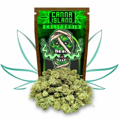 Canna Island Susz konopny CBD California 50g | Małe topki | Mocny | 9% CBD