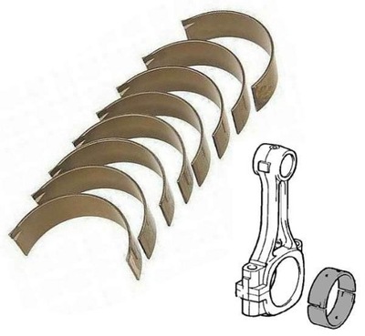 ВКЛАДЫШИ ШАТУННЫЕ GLYCO BMW 318TDS 94-SIL. M41D18, 320D 98- SIL.M47D20 ST