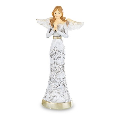Figurka Anioł w ażurowej sukience 20cm