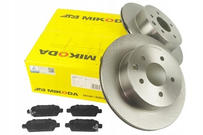 Диск гальмівна 292mm + гальмівні колодки задня renault koleos фото №1