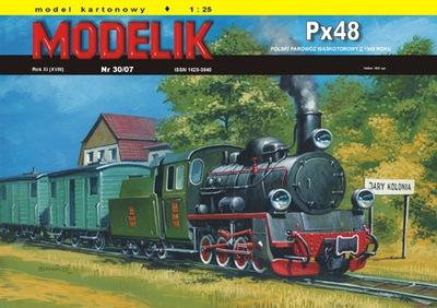 Modelik 30/07 Px48 polski parowóz wąskotorowy 1:25