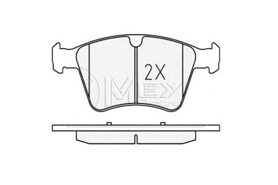 Meyle тормозные колодки тормозные mercedes перед x164 gl350-5 фото №1