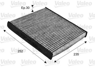 VALEO 715720 FILTRO DE CABINA DE CARBON  