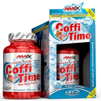 Amix Coffi Time 90 caps. Energia Kofeina Guarana