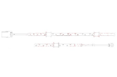 QUICK BRAKE SENSOR DESGASTE ZAPATAS DE FRENADO PARTE DELANTERA JAGUAR F-TYPE  