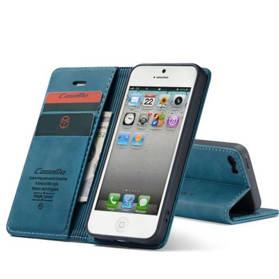 Etui Magnet skórzane z klapką do iPhone 5/5S/SE