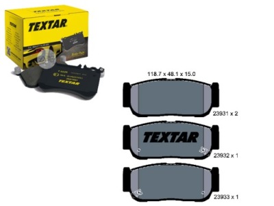 Тормозные колодки тормозные ssangyong задняя rodius 05- sorento + ассистент kolizja #34 фото №1