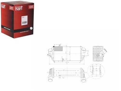 ИНТЕРКУЛЕР РАДИАТОР ВОЗДУХА HYUNDAI I30 1.6 12- HART