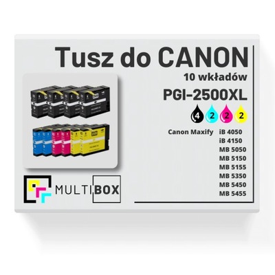 Nowy zestaw tuszy PGI-2500XL CMYK do CANON Maxify