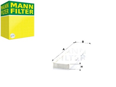 Mann-filter cu 4624 фильтр, вентиляция пространство пассажирский фото №1