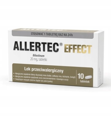 ALLERTEC Effect lek przeciwalergiczny 20 mg 10 tab