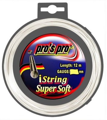 Naciąg tenisowy Pro's Pro iString Super Soft 1.25mm biały