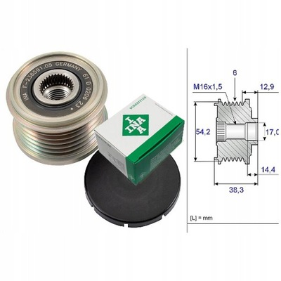 SPRZEGIELKO ALTERNADOR CITROEN PEUGEOT 14.4M  