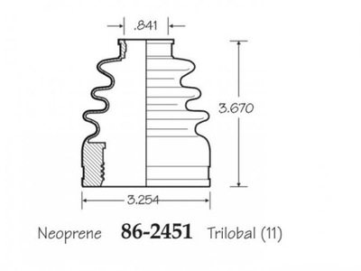 Захист шарнір внутрішній chrysler 300 2005-2017 фото №1