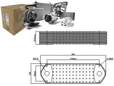 Радиатор масла scania 4 l/p g r s p g r t dc09.113-dt12.14 05.96- фото №1