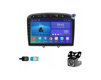 RADIO GPS ANDROID PEUGEOT 308 308S 408 SIM 4/32GB  