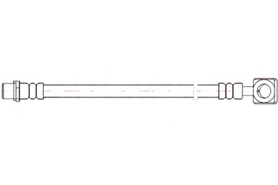 QUICK BRAKE ПАТРУБОК ТОРМОЗНОЙ ГИБКИЙ ЗАД L SAAB 9-3 9-3X 1.8-2.8