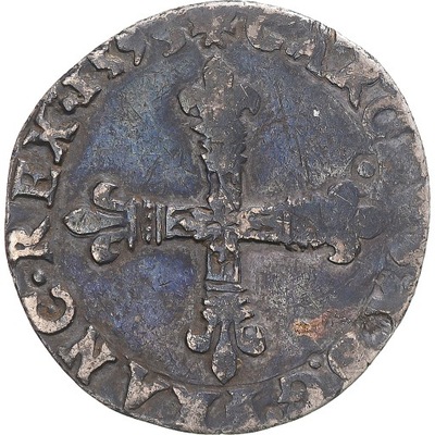 Moneta, Francja, Charles X, 1/4 Ecu, 1595, Uncerta