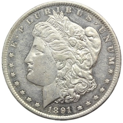 MORGAN DOLLAR USA 1891 CC LIBERT RZADKA SUPER STAN