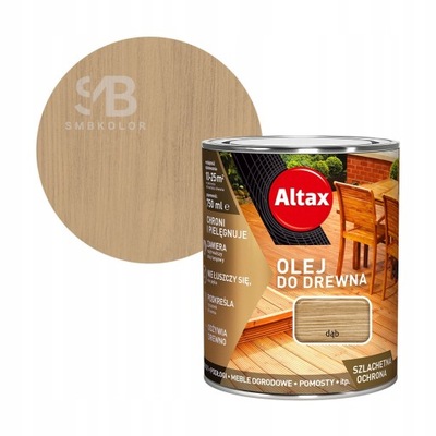 ALTAX OLEJ DO DREWNA 0,75L DĄB