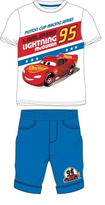 Komplet CARS AUTA t-shirt spodenki 116 cm 5-6 lat