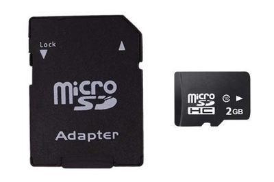 Karta pamięci micro SD 2GB+ adapter 2szt