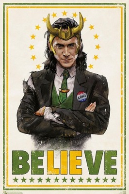 Plakat z filmu Marvel Loki Believe 61x91.1 cm