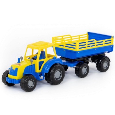 Majster Traktor z przyczepą Nr2 zabawka WADER Polesie