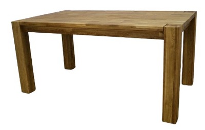 Stół drewniany DĘBOWY dąb seria BERLIN 160x90 cm