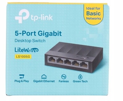 SWITCH TP-LINK LS1005G ENERGOOSZCZĘDNY GIGOWY