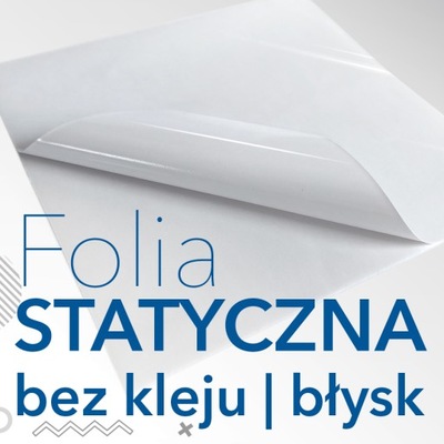 Folia bez kleju adhezyjna statyczna na szybę DRUK