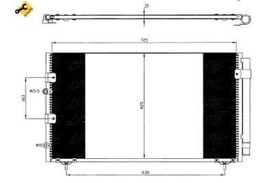 Nrf конденсатор кондиционера toyota previa 00- фото №1