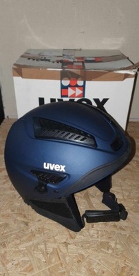 Kask narciarski Uvex HLMT 600 Visor Blue Mat L 57-59cm OPIS!!!