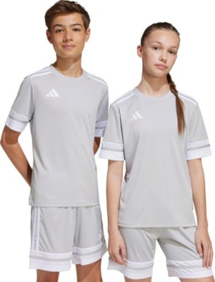 KOSZULKA DLA DZIECI ADIDAS SQUADRA 25 JASNOSZARA JJ0061 r 140cm