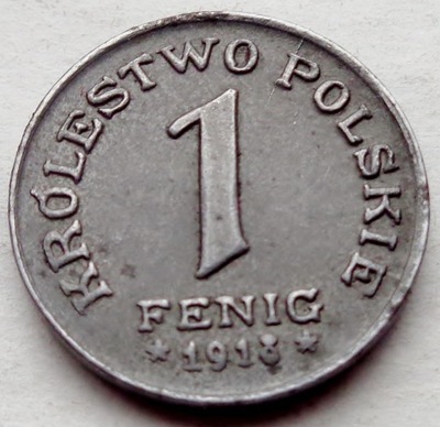 Królestwo Polskie - 1 fenig - 1918
