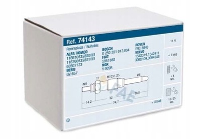 Свеча накаливания alfa romeo 75 2.0 td 2.4 фото №1