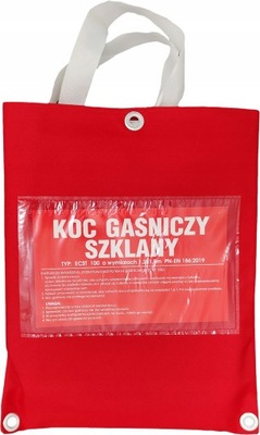 KOC GAŚNICZY Z WŁÓKNA SZKLANEGO 1,2X1,8M OGNIOCHRO