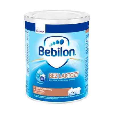 BEBILON Bez laktozy Mleko początkowe od urodzenia, 400g