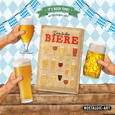 Plakat blaszany 20x30cm Deutsche Biere Special фото