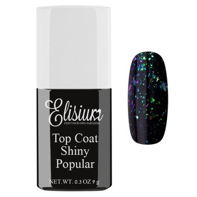 Elisium Top Coat Shiny top pre hybridné laky Popular 9g (P1)