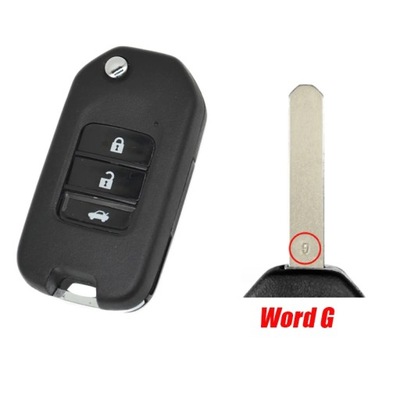 DMKEY car key case blank 2/3button for Honda XRV CRV Civic Accord Ci~54577