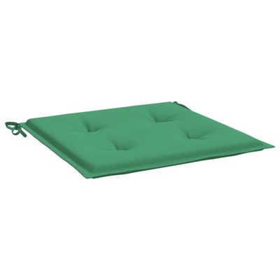 Poduszki na krzesła ogrodowe, 2 szt., zielone, 40x40x4 cm