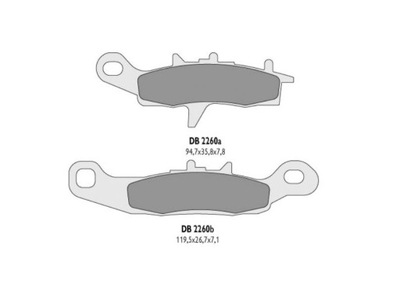 TRINKELĖS STABDŽIŲ DB2260 OR-D PRIEK. DEŠINYSIS KAWASAKI 